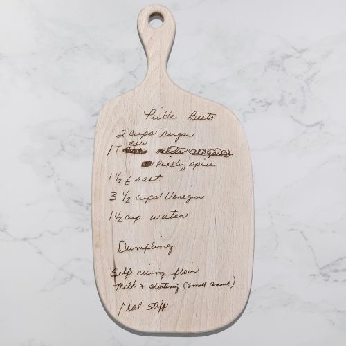 Personalized Legacy Recipe Boards